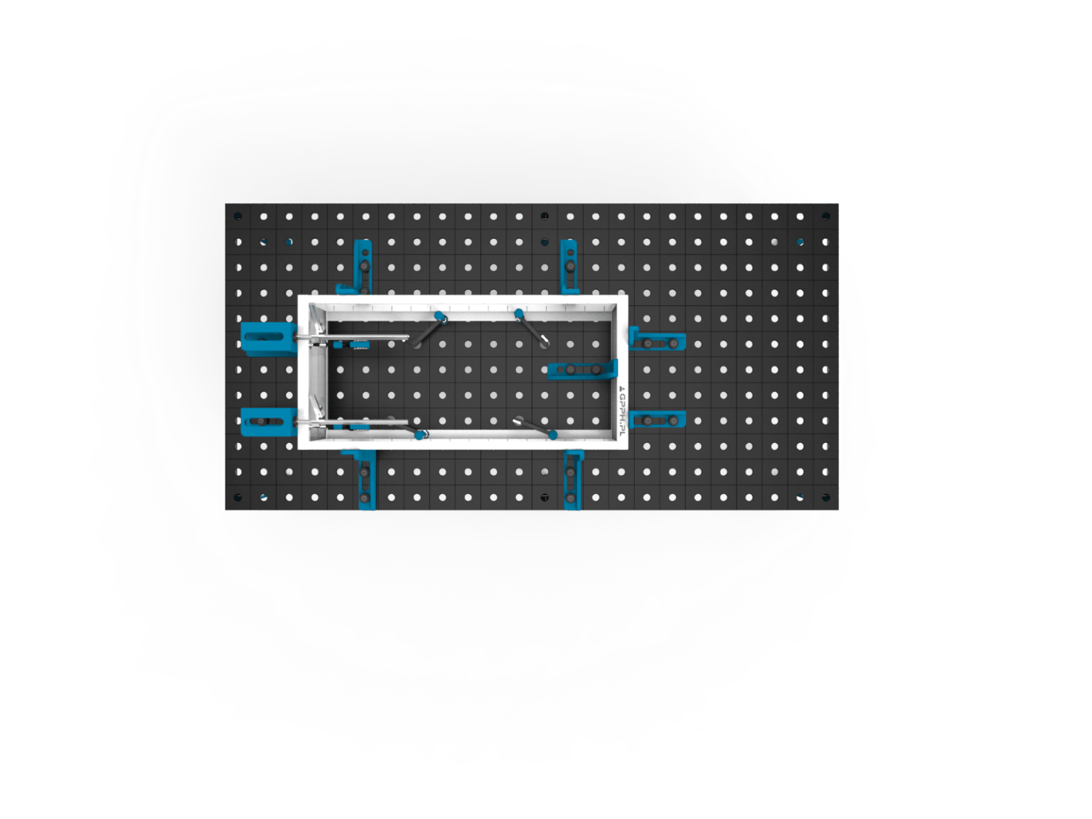 Mesa de soldagem e montagem BASIC com estrutura