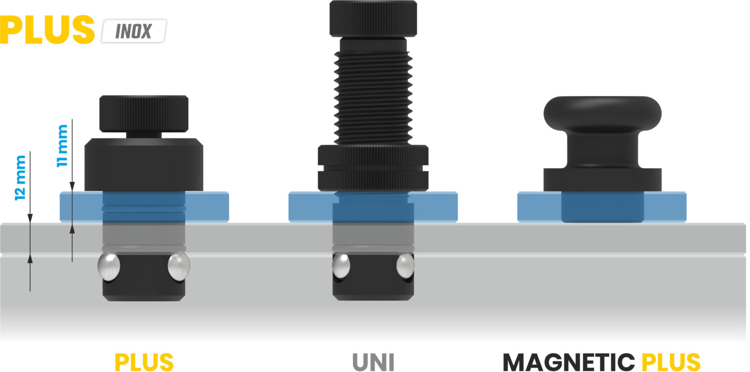 Montažni čepi za varilne mize PLUS INOX
