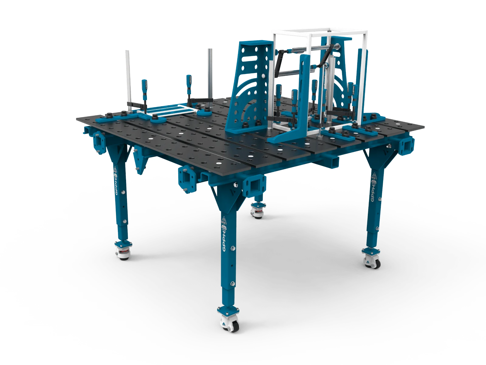 Table de soudage modulaire, exemple d'application