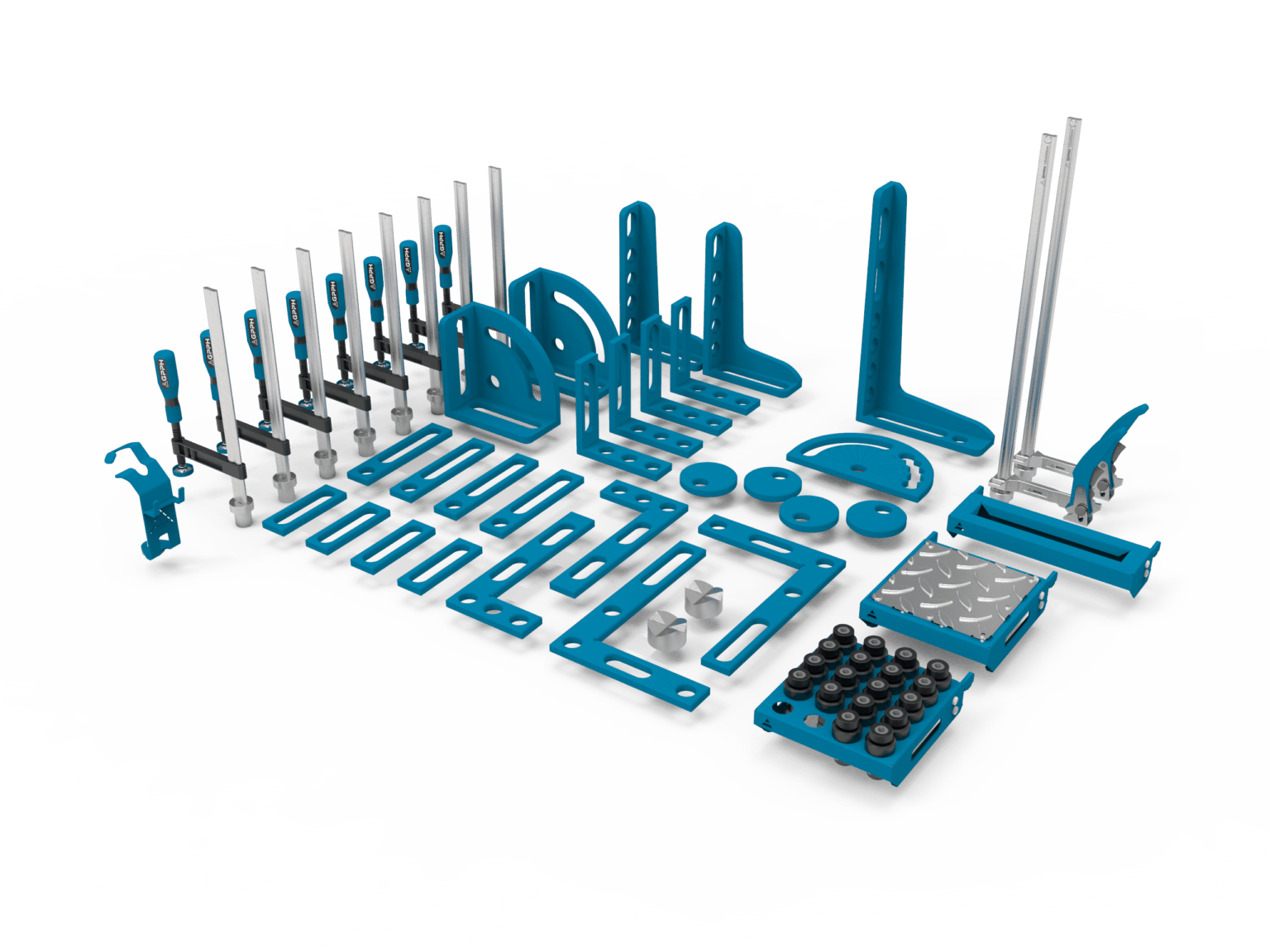 Įrankių rinkinys Nr. 3 PRO - 60 elementų, skirtų PRO serijos suvirinimo stalams