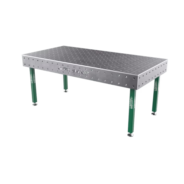 Zvárací stôl SMART Mriežka - 100x100mm, Systém - Φ16, Rozmer - 2000x1000mm, Nohy - Na stopkách, Doska - 12mm