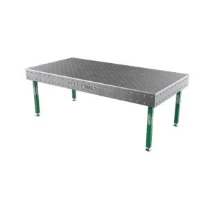 SMART welding table Grid - 100x100mm, System - Φ16, Size - 2400x1200mm, Legs - On feet, Top - 15mm