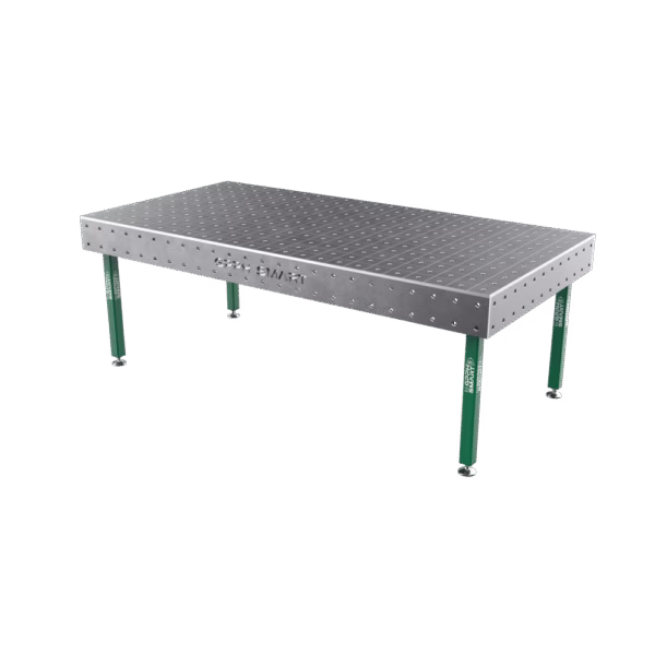 SMART welding table Grid - 100x100mm, System - Φ16, Size - 2400x1200mm, Legs - On feet, Top - 15mm