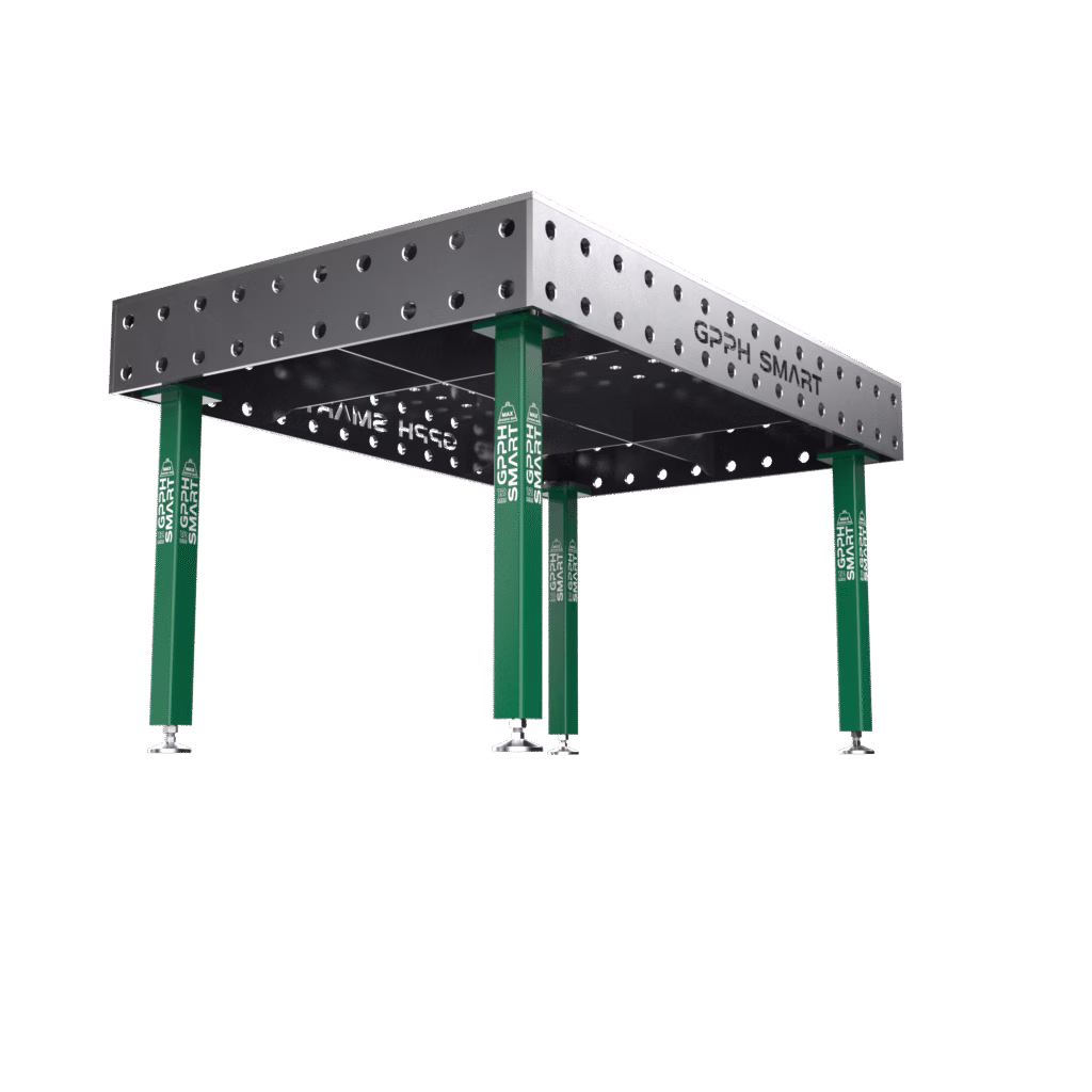 Masă de sudură SMART Plasă - 100x100mm, Sistem - Φ28, Dimensiune - 1500x1000mm, Picioare - Pe picioare, Blat - 12mm