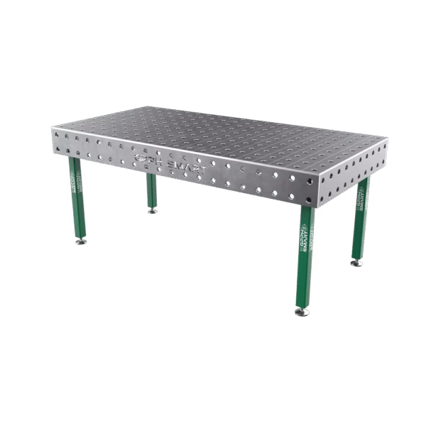 Hegesztőasztal SMART Háló - 100x100mm, Rendszer - Φ28, Méret - 2000x1000mm, Lábak - Lábakon, Asztallap - 12mm