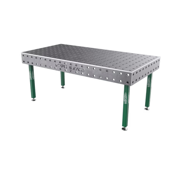 Table de soudage SMART Grille - 100x100mm, Système - Φ28, Dimensions - 2000x1000mm, Pieds - Sur patins, Plateau - 15mm
