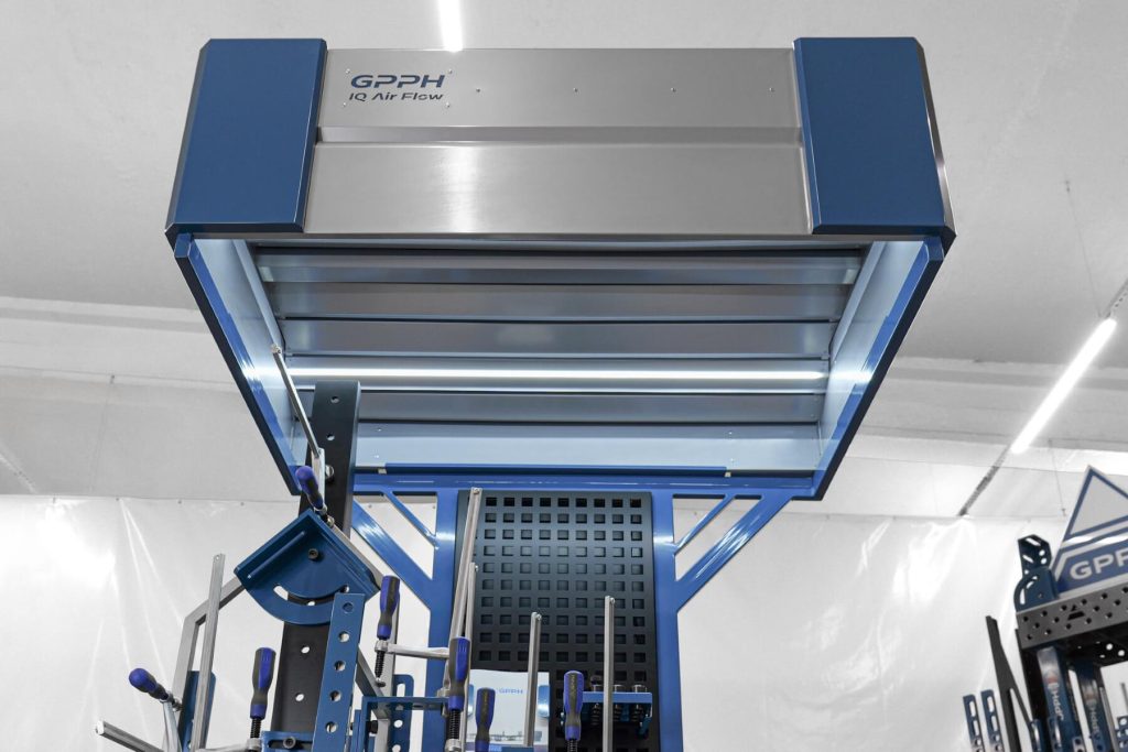 IQ Air Flow GPPH 1500x1000x890 mm utsugshuvar för svetsning