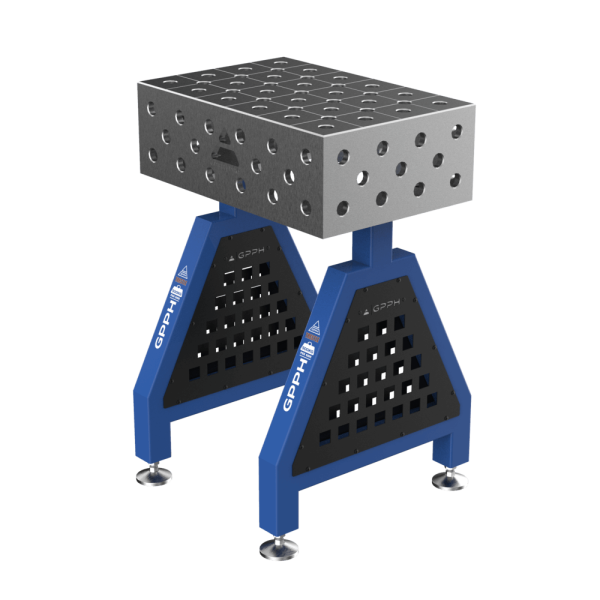 GPPH TRESTLE ECO welding support on feet 600x400x200 mm, diameter 28 mm, diagonal grid