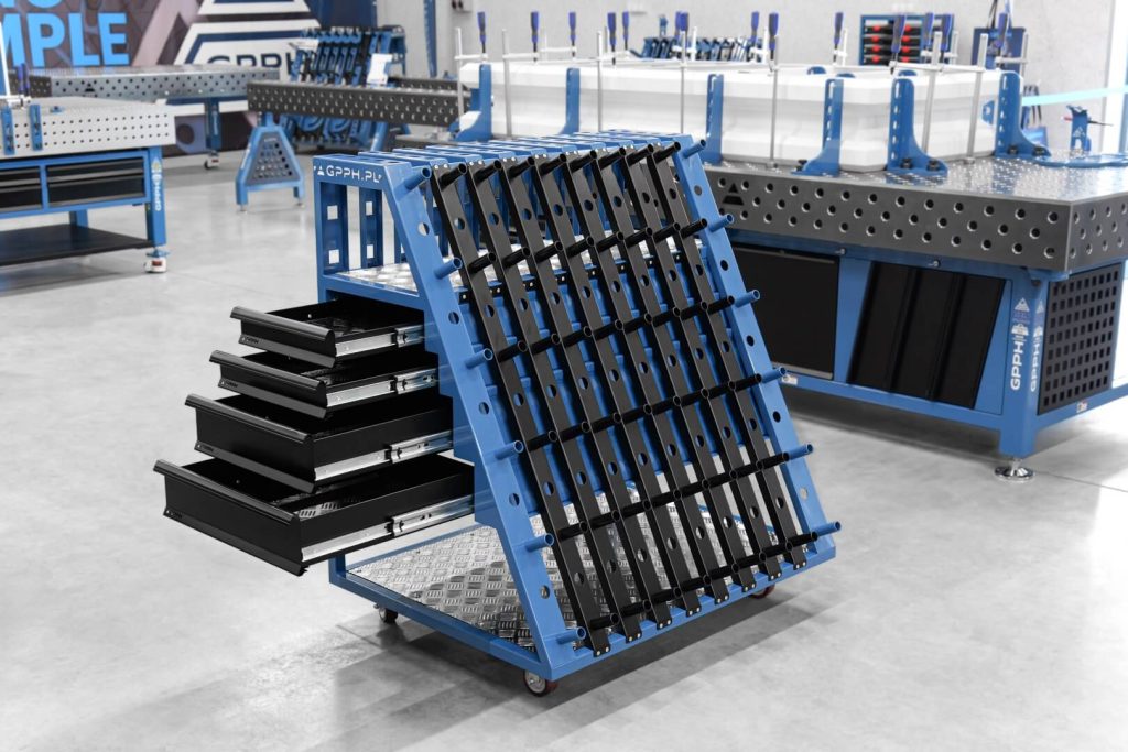 Wózek L z zestawem szuflad