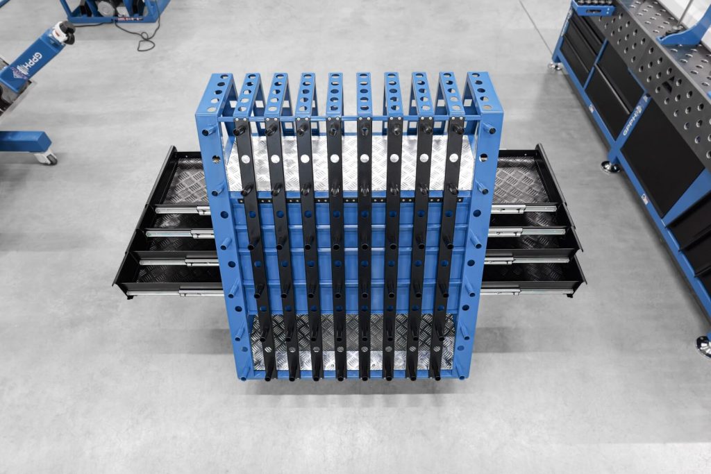 Wózek L z zestawem szuflad