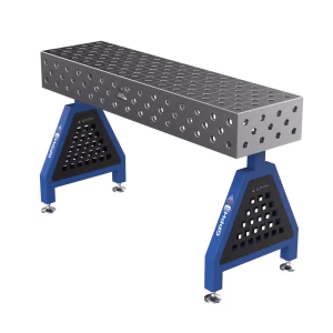 Caballete de soldadura TRESTLE EXPERT sobre pies 1500x400x200 mm fi 28 mm rejilla diagonal