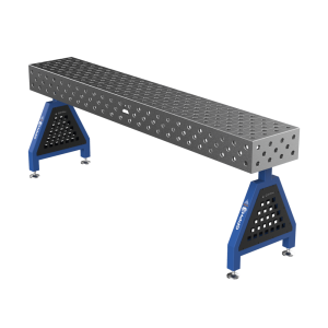 Caballete de soldadura TRESTLE EXPERT sobre pies 2400x400x200 mm fi 28 mm rejilla diagonal