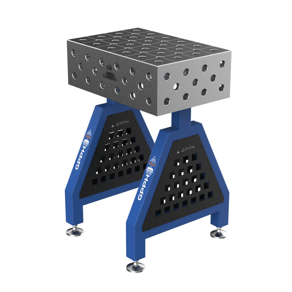 GPPH Suport de sudură TRESTLE EXPERT pe picioare 600x400x200 mm, diametru 28 mm, plasă diagonală