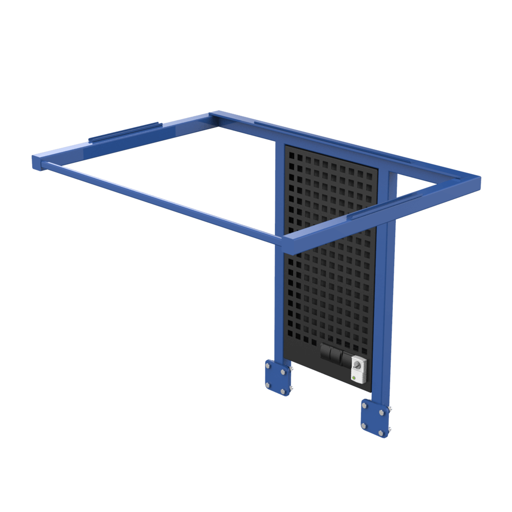 GPPH Rahmen für Schweißhaube IQ Air Flow mit den Abmessungen