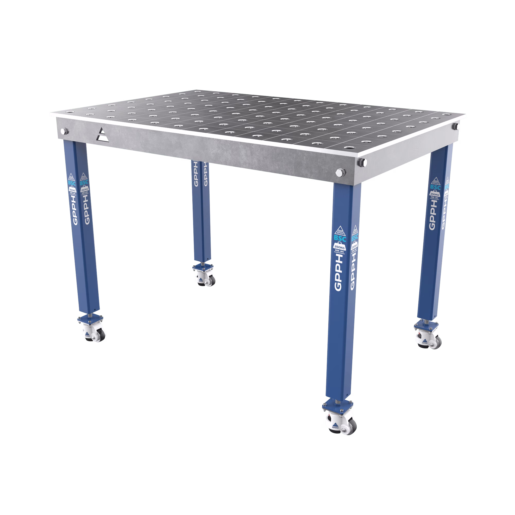 Stół Spawalniczy BASIC Rozmiar - 1200x800mm, Siatka - 100x100mm, System - Φ28, Nogi - Na kołach