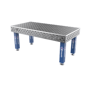 Masă de sudură EXPERT Dimensiuni - 2000x1000 mm, Grilă - 100x100 mm, Sistem - Φ28, Picioare - Pe picioare