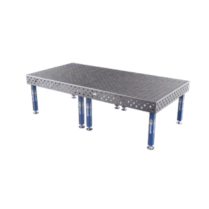 Zvárací stôl PLUS Mreža - 100x100mm, Systém - Φ28, Veľkosť - 3000x1480mm, Nohy - Na pätkách
