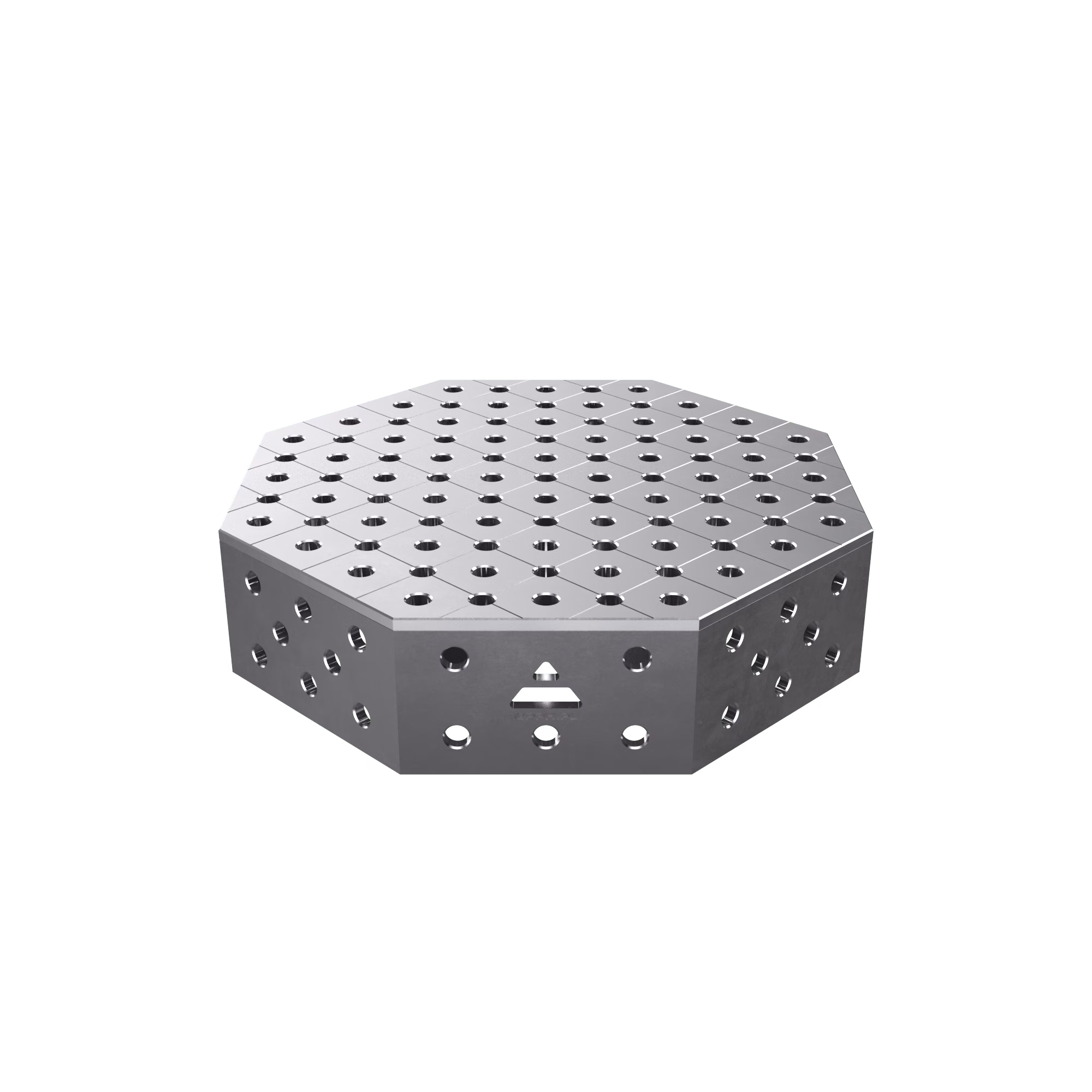Stół spawalniczy ośmiokątny OCT z blatem PRO 800x800 mm fi28 mm siatka diagonalna