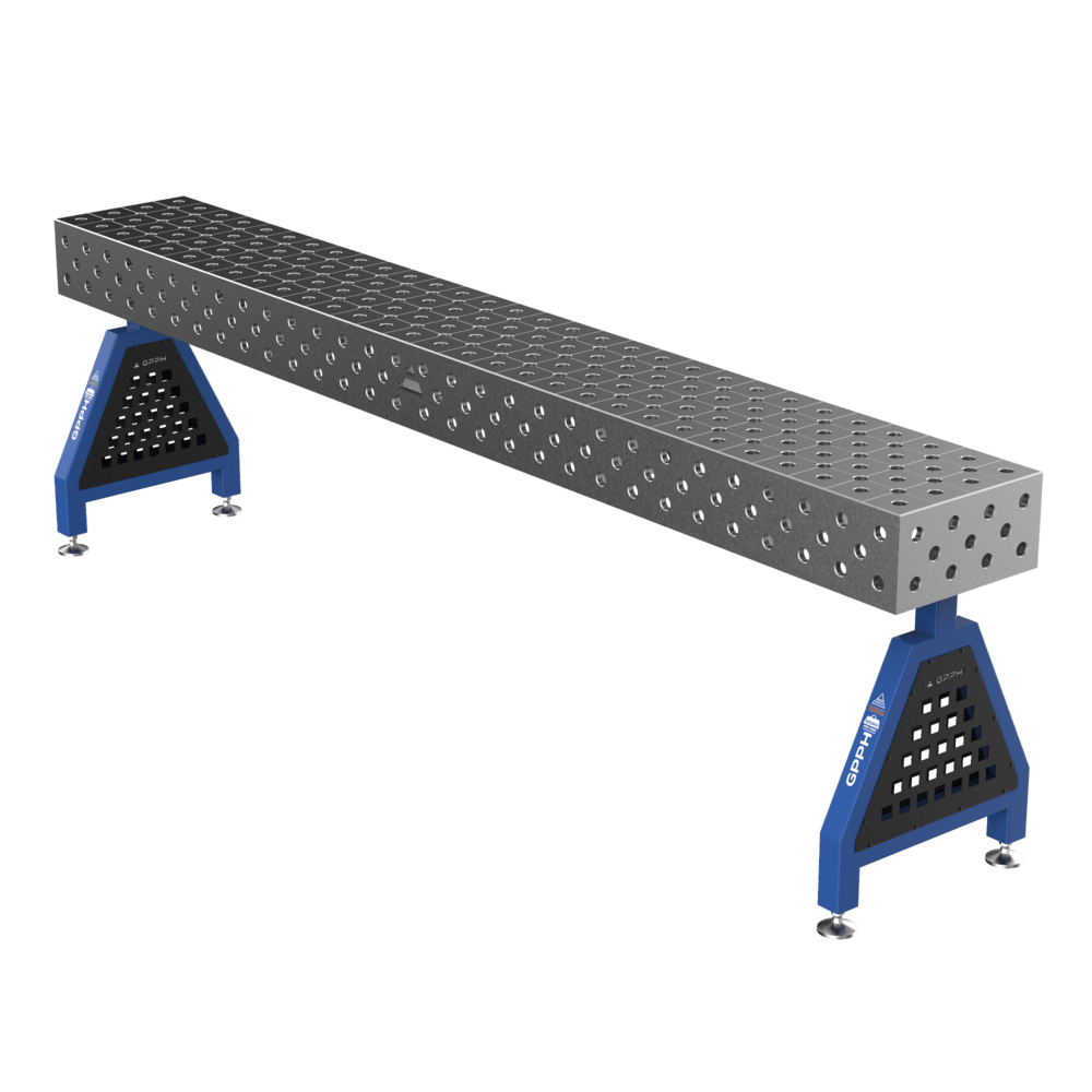 GPPH Welding support TRESTLE ECO on feet 3000x400x200 mm Ø28 mm diagonal grid