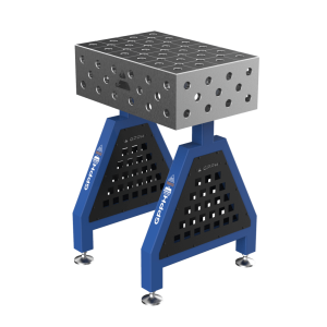 Caballete de soldadura TRESTLE PLUS sobre pies 600x400x200 mm fi 28 mm rejilla diagonal