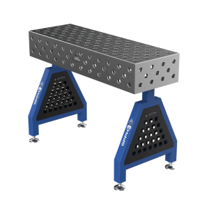 Caballete de soldadura TRESTLE PRO sobre pies 1200x400x200 mm fi 28 mm rejilla diagonal