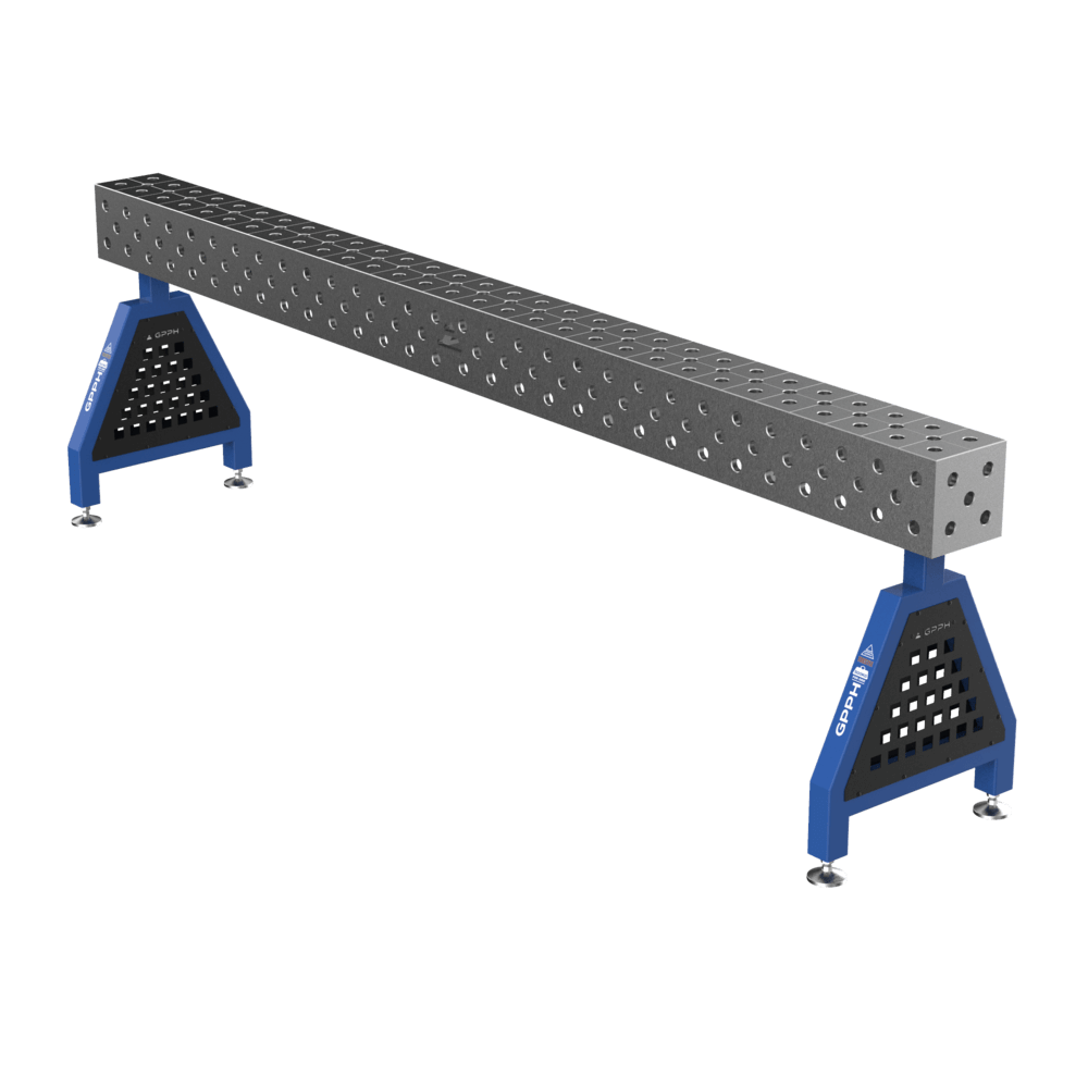 GPPH Support de soudage TRESTLE PRO sur pieds 3000x200x200 fi28 mm, grille diagonale