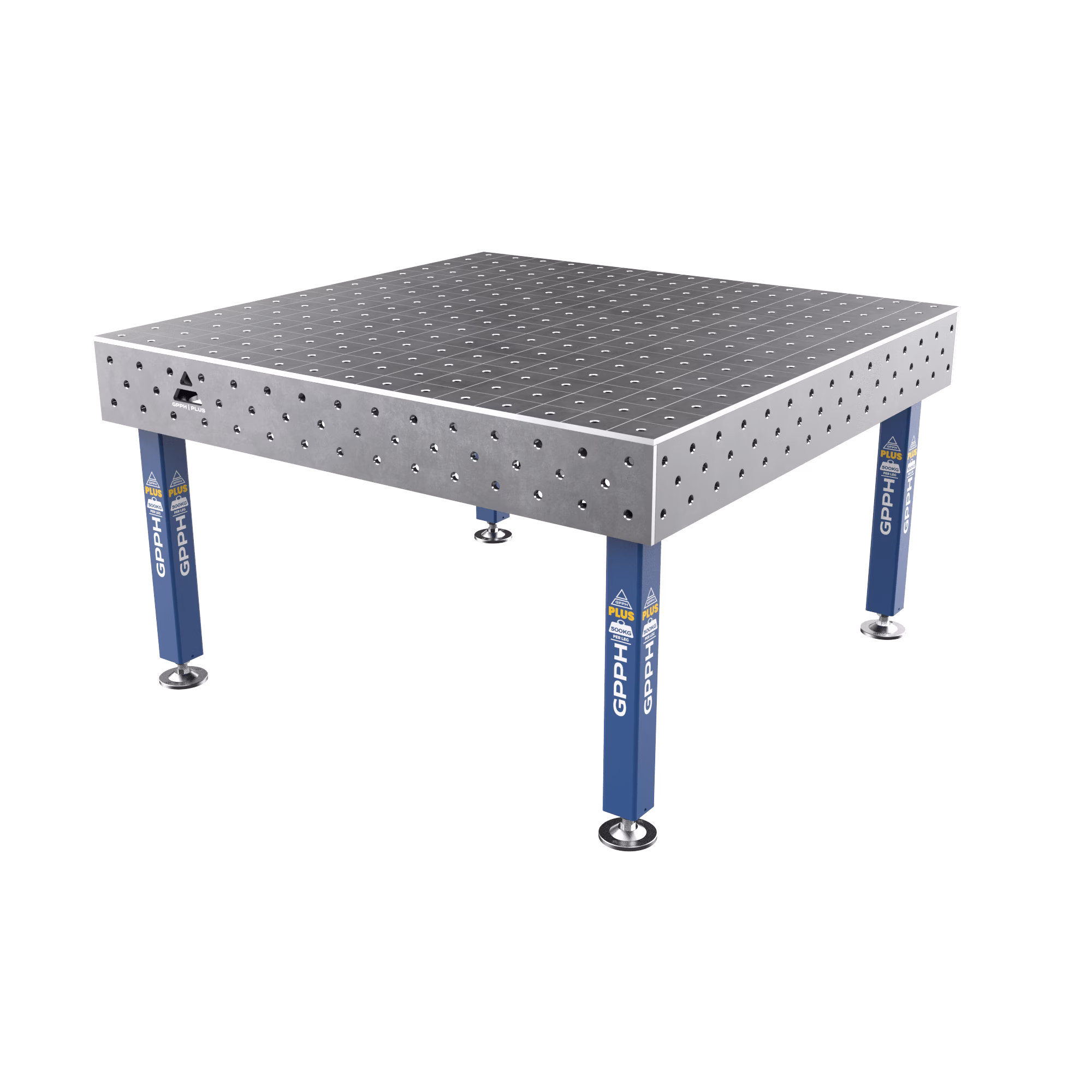 Welding Table PLUS Grid - 100x100mm, System - Φ16, Size - 1500x1480mm, Legs - On feet