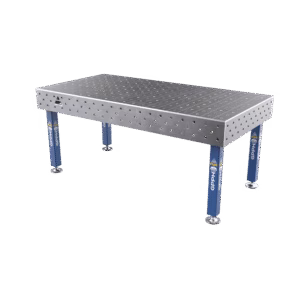 Mesa de soldadura PLUS malla - 100x100mm, sistema - Φ16, malla - 2000x1000mm, patas - sobre pies