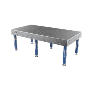 Welding Table PLUS Grid - 100x100mm, System - Φ16, Size - 2400x1200mm, Legs - On feet