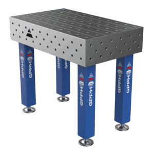 Lasteafel PRO Afmeting - 1000x600mm, Raster - 100x100 mm, Systeem - Φ16, Poten - Op voeten