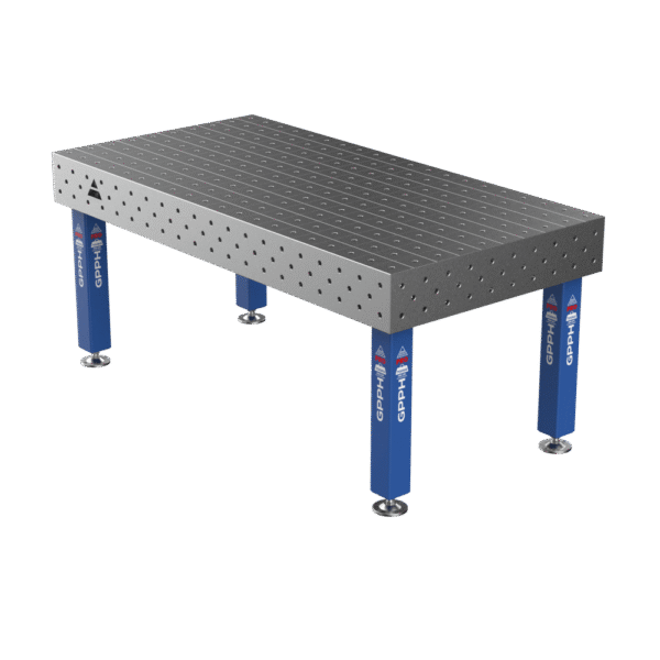 Stół Spawalniczy PRO na stopach 2000x1000 mm fi16 mm siatka 100x100 mm