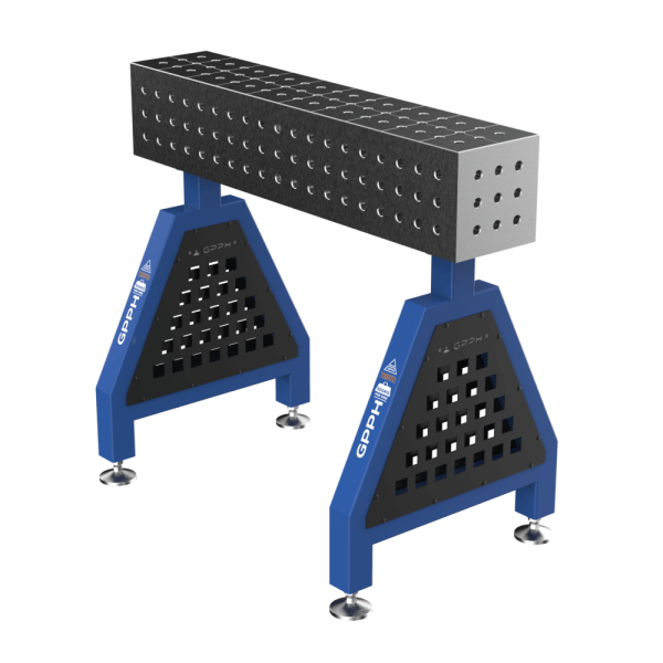 Podpora spawalnicza TRESTLE ECO na stopach 1000x200x200 mm fi 16 mm siatka 50x50 mm