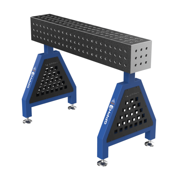 Podpora spawalnicza TRESTLE PLUS na stopach 1200x200x200 mm fi 16 mm siatka 50x50 mm