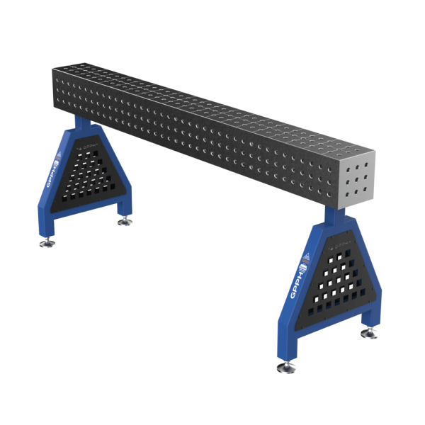 Podpora spawalnicza TRESTLE PLUS na stopach 2000x200x200 mm fi 16 mm siatka 50x50 mm