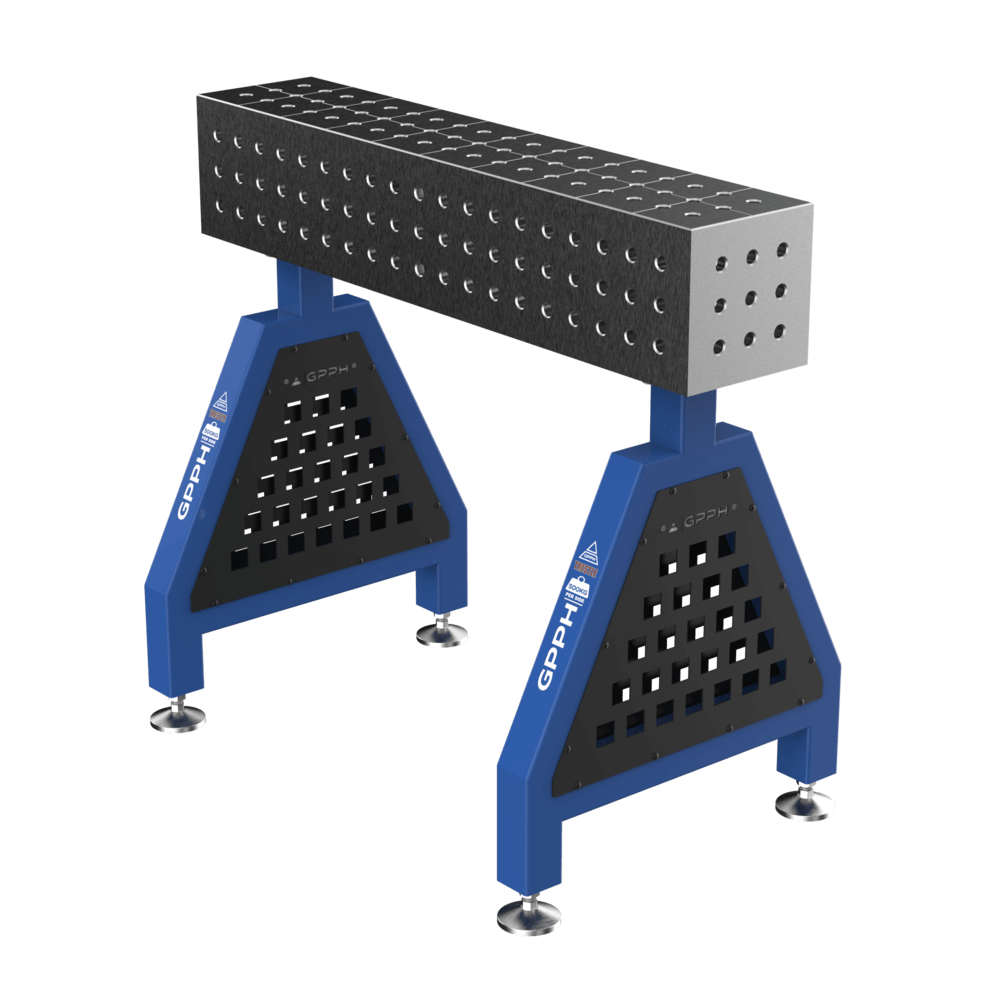 Zváracia podpera TRESTLE PRO na nohách 1000x200x200 mm fi 16 mm sieť 50x50 mm