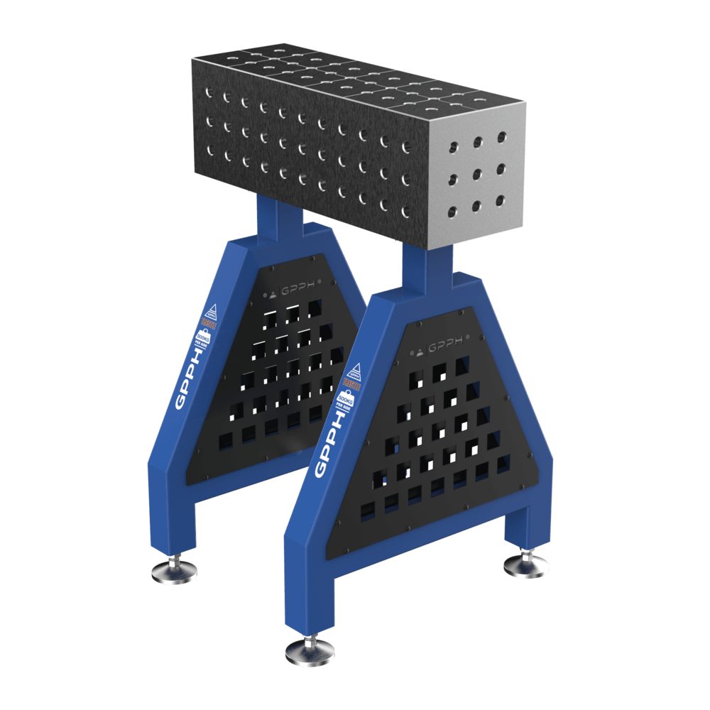 Welding support TRESTLE PRO on feet 600x200x200 mm fi 16 mm grid 50x50 mm