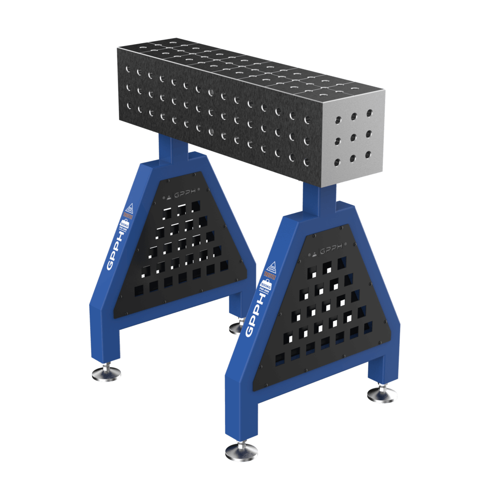 Support de soudage TRESTLE PRO sur pieds 800x200x200 mm Ø16 mm grille 50x50 mm