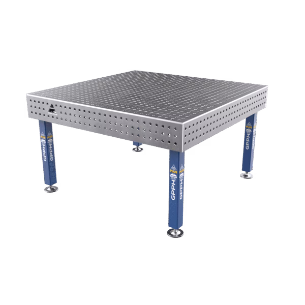 Schweißtisch PLUS Raster - 50x50mm, System - Φ16, Größe - 1500x1480mm, Beine - Auf Füßen