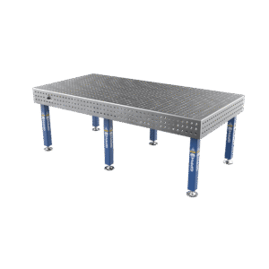 Welding Table PLUS Grid - 50x50mm, System - Φ16, Size - 2400x1200mm, Legs - On feet