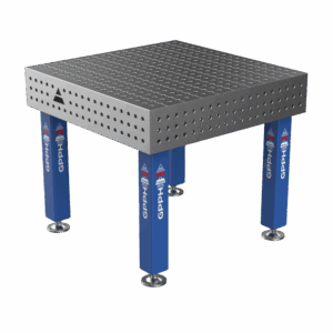 Schweißtisch PRO Größe - 1000x1000mm, Raster - 50x50mm, System - Φ16, Beine - Auf Füßen