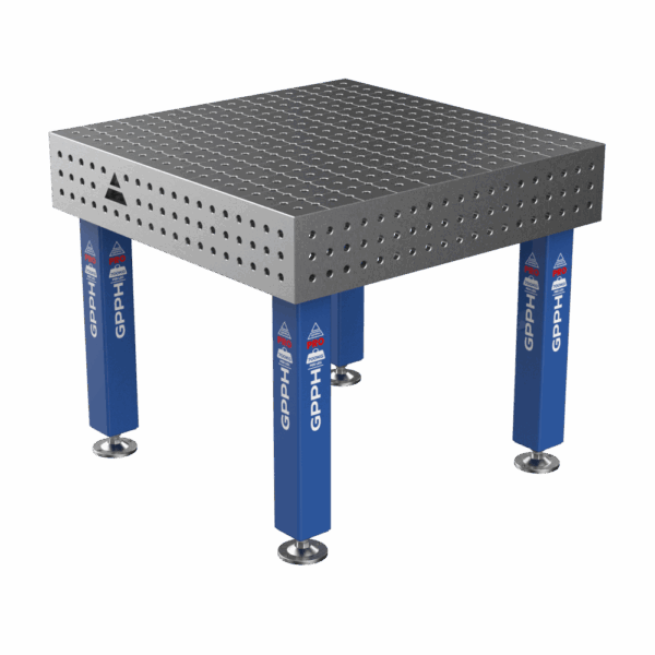 Stół Spawalniczy PRO na stopach 1000x1000 mm fi16 mm siatka 50x50 mm