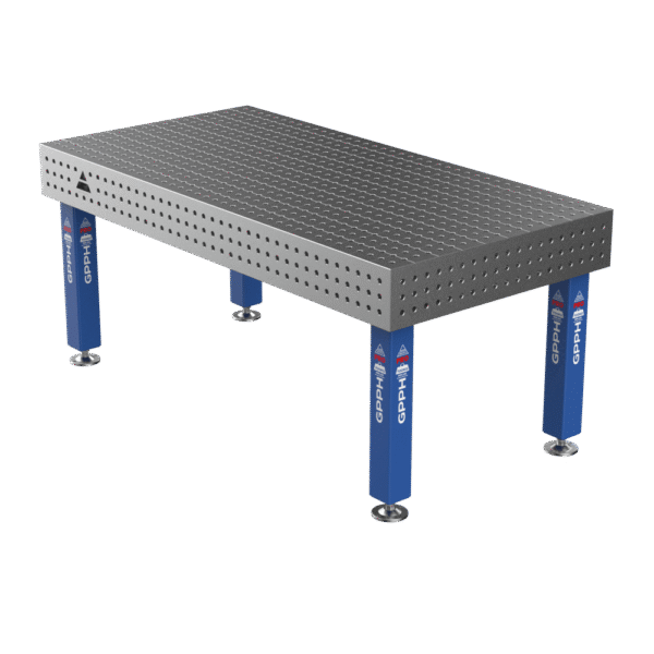 Stół Spawalniczy PRO na stopach 2000x1000 mm fi16 mm siatka 50x50 mm