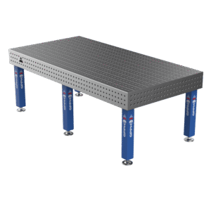 Table de soudage PRO Grille - 50x50mm, Système - Φ16, Dimensions - 2400x1200mm, Pieds - Sur pieds