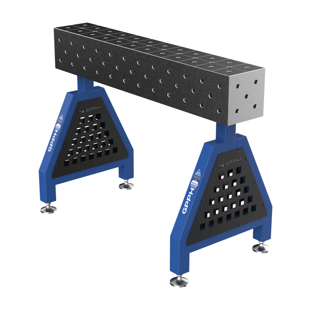 Hegesztőtámasz TRESTLE ECO lábakon 1200x200x200 mm 16 mm átmérő átlós rács