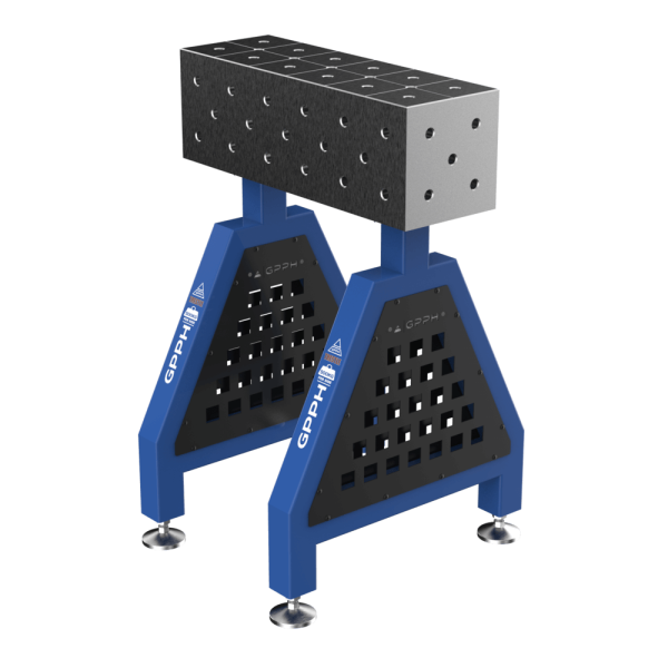 Podpora spawalnicza TRESTLE PLUS na stopach 600x200x200 mm fi 16 mm siatka diagonalna