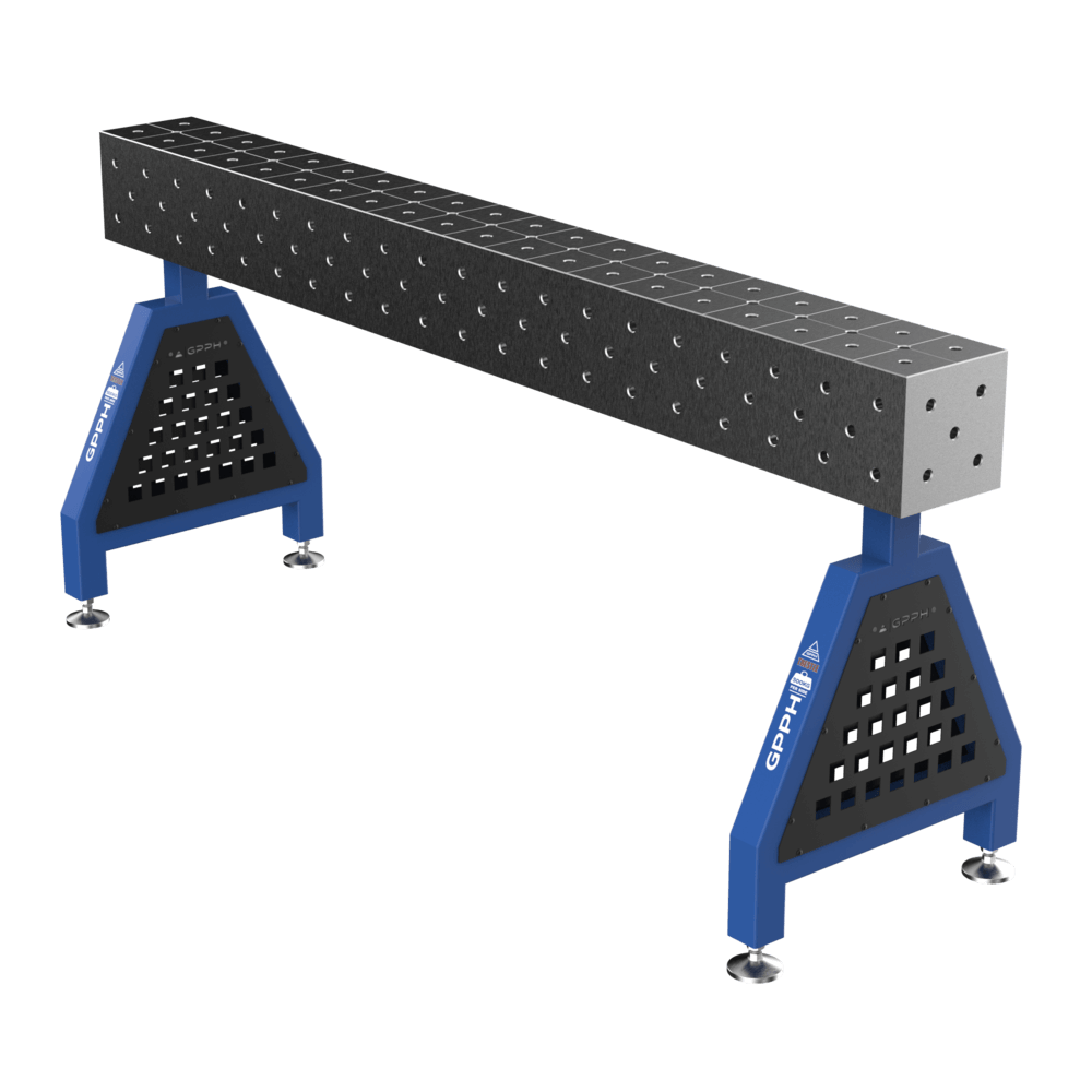 Soporte de soldadura TRESTLE PRO sobre pies 2000x200x200 mm fi 16 mm malla diagonal