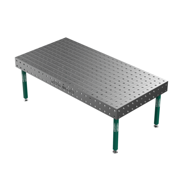 Stół Spawalniczy GPPH SMART 12 mm na stopach 2400x1200 mm fi28 mm siatka 100x100 mm