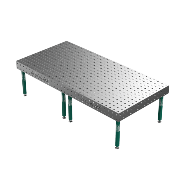Stół Spawalniczy GPPH SMART 12 mm na stopach 3000x1480 mm fi28 mm siatka 100x100 mm
