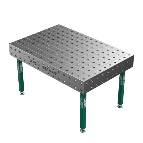 Stół Spawalniczy GPPH SMART 15 mm na stopach 1500x1000 mm fi28 mm siatka 100x100 mm