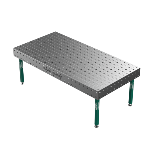 Stół Spawalniczy GPPH SMART 15 mm na stopach 2400x1200 mm fi28 mm siatka 100x100 mm